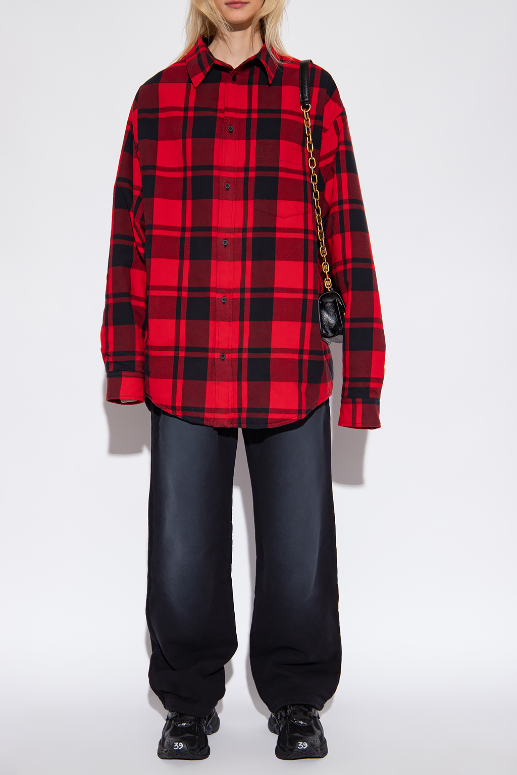 balenciaga jacket womens red
